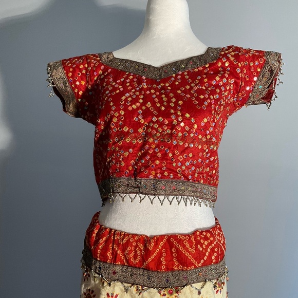 Vibrant Dopamine Bollywood Outfit in a Stunning Array of Colors, Hand Made - Picture 10 of 16